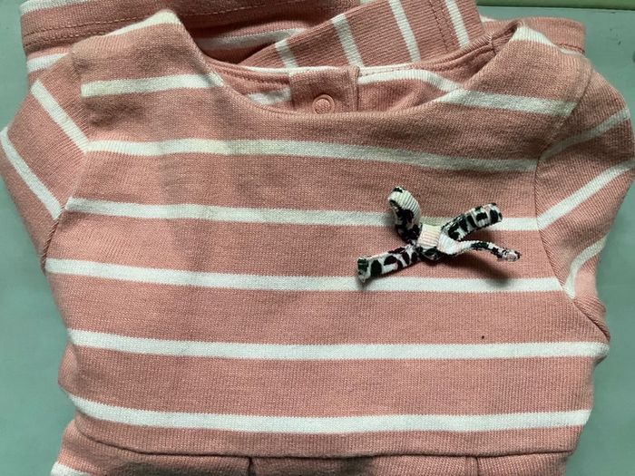 Robe rose rayé Sergent major 3 mois - photo numéro 4