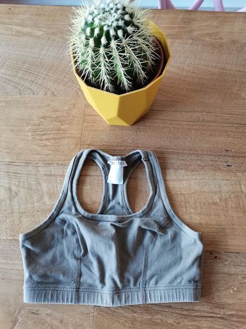 Brassière de sport kaki Domyos