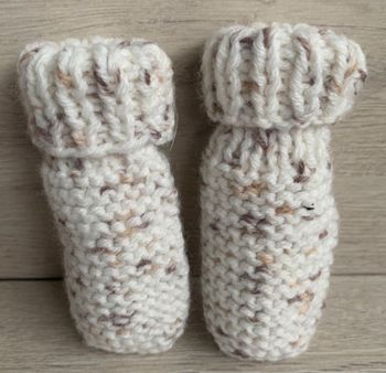 Moufles au tricot 0-3mois