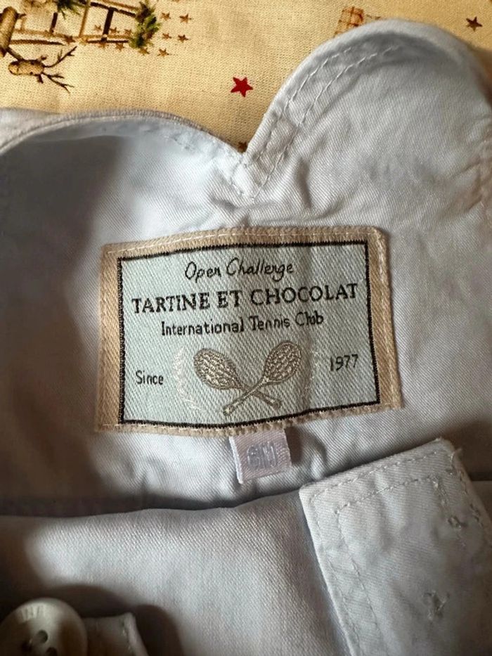 Lot 2 salopette Tartine et Chocolat 6 mois NSE TBE (28€) - photo numéro 5