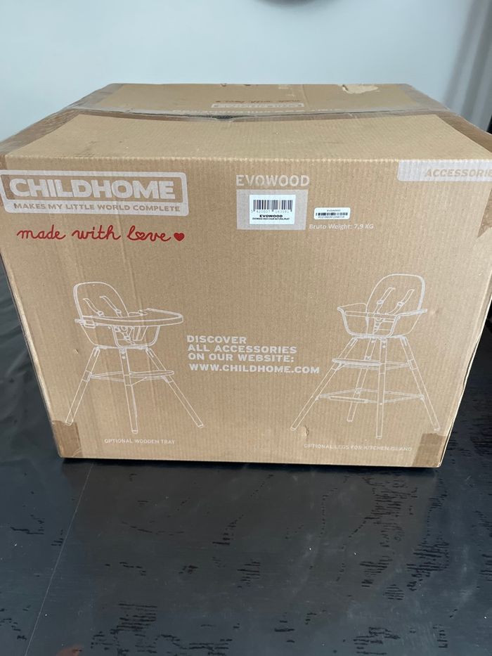 Chaise haute en bois neuve Childhome evowood - photo numéro 2