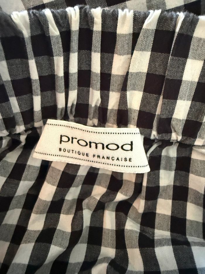 Blouse épaules dénudées Vichy Promod - photo numéro 8