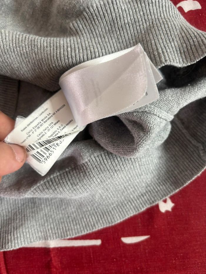 Sweat col V Celii taille S gris - photo numéro 9
