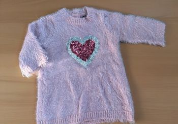 Robe pull rose In extenso