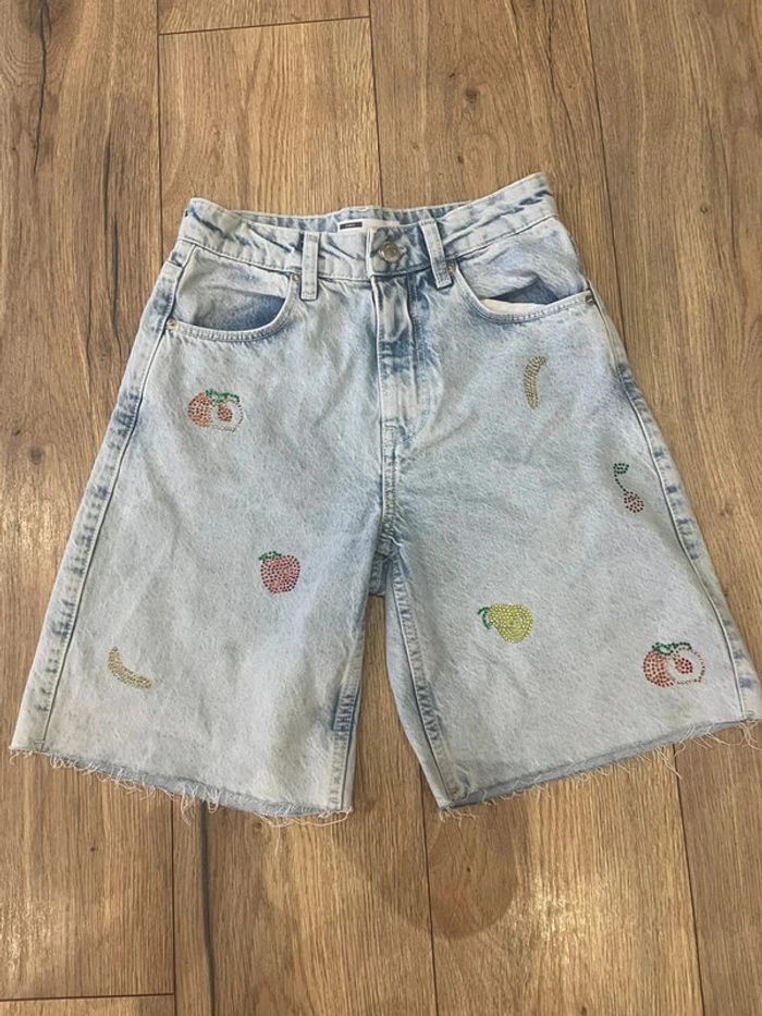 Short en jean taille haute Mom - photo numéro 10