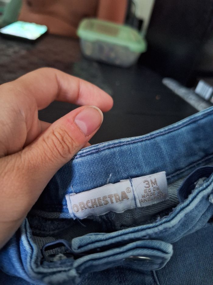 3 jeans fille taille 3 mois