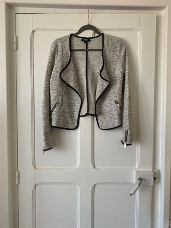 Veste blazer moucheté blanc/noir femme - Taille M Jennyfer