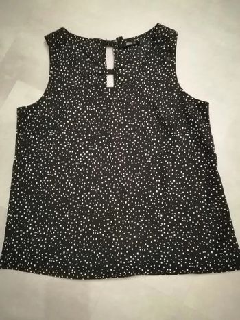 Top noir et blanc Taille unique Mim