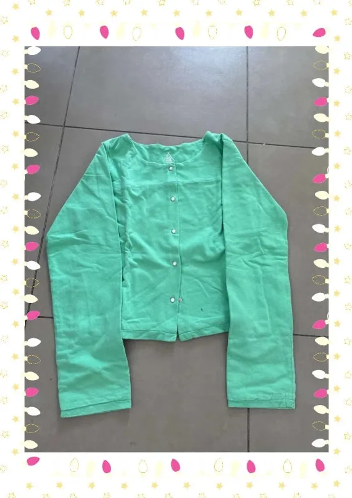 🌿 Gilet vert Lililotte - Taille 14 ans 🌿 - photo numéro 2