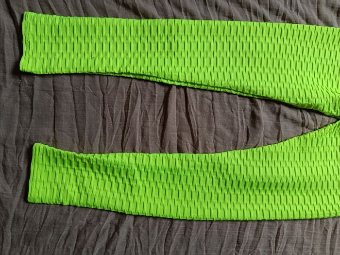 Legging femme jaune fluo en s - photo numéro 6