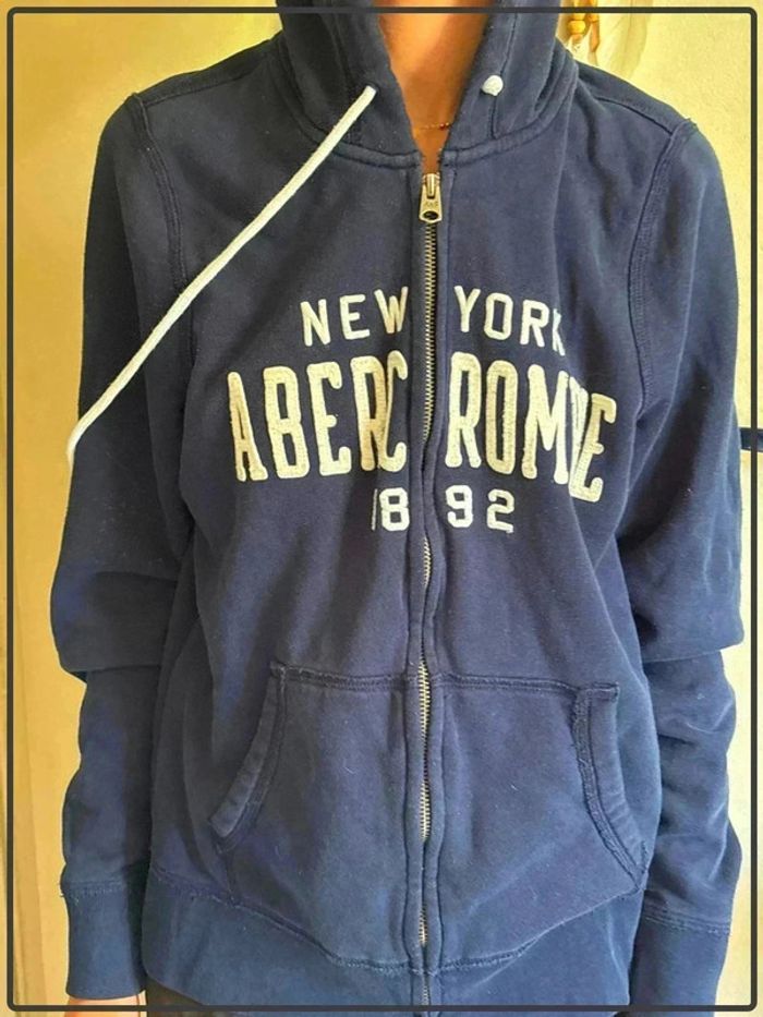 Veste polaire taille 38 marque abercrombie & fitch - photo numéro 2