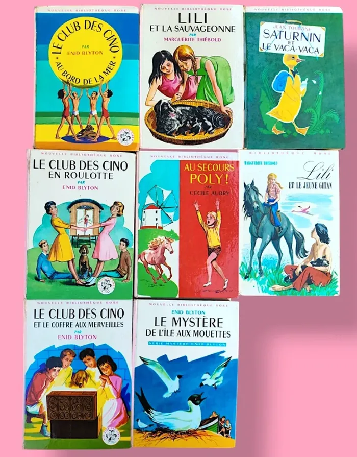 Lot 17 livres de poche vintage – Bibliothèque Rose - photo numéro 2