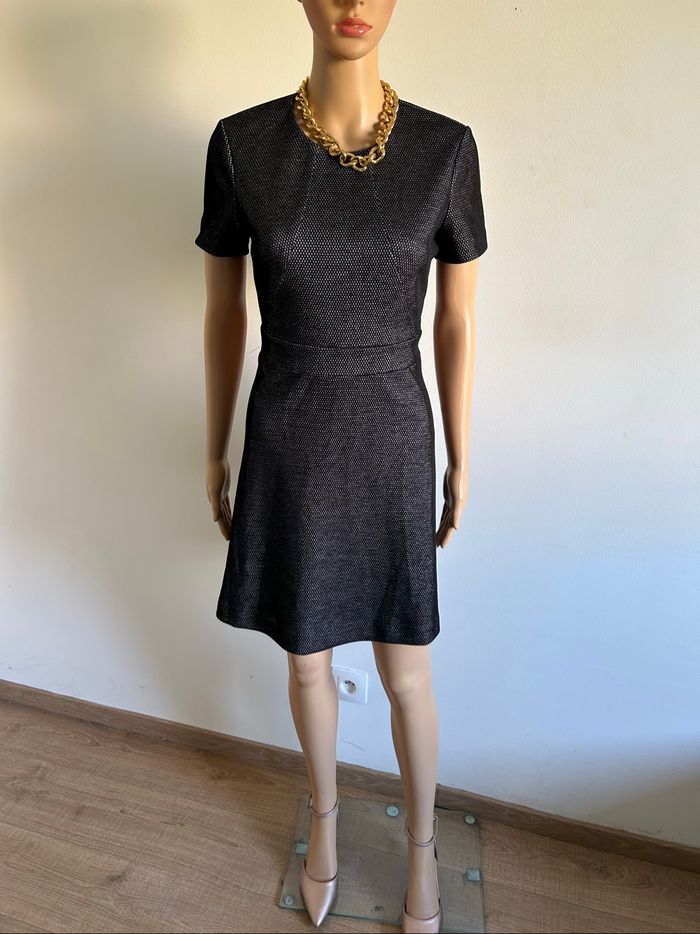 Robe grise et noire à manches courtes Morgan taille 40 jamais portée - photo numéro 3
