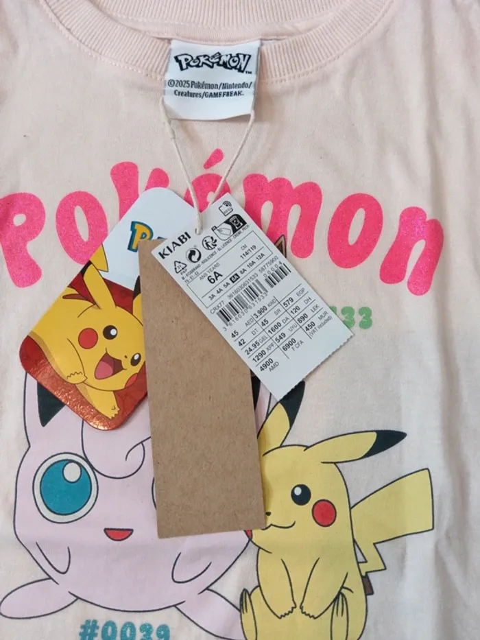 Tshirt manches courtes 6 ans pokemon Neuf - photo numéro 4
