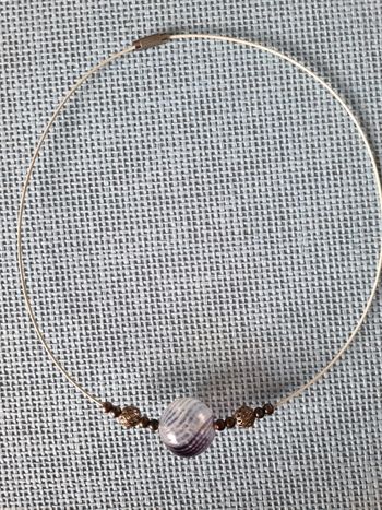 Collier perle en verre