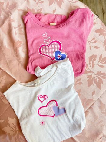 Lot de t-shirts fille en coton 10/12 ans