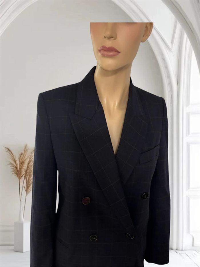 Blazer croisée Zara neuf taille s bleu marine - photo numéro 5