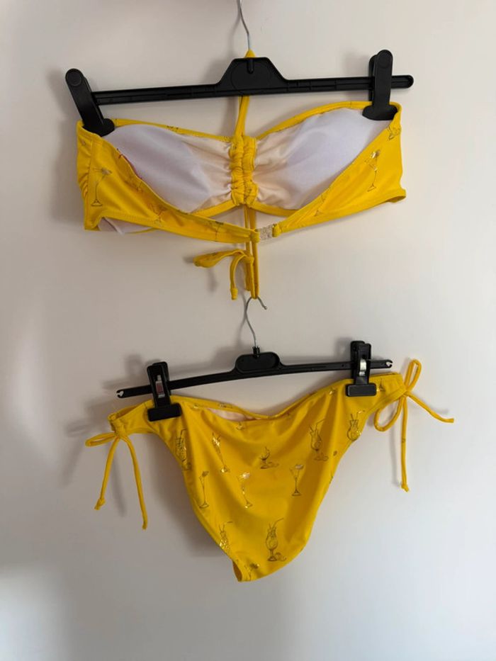 Maillot de bain bikini jaune plage Swimming trucks Traje de baño Costume da bagno neuf - photo numéro 2
