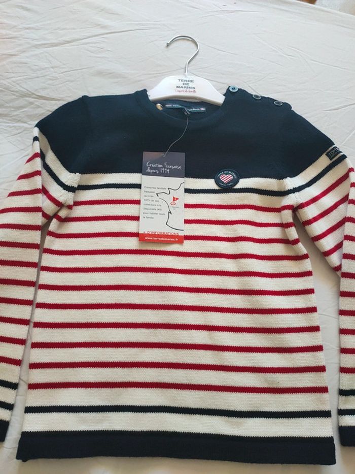 Pull enfant EF en H21 Terres des marins 8 ans