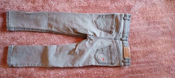 Slim taille haute gris clair fille - photo numéro 5