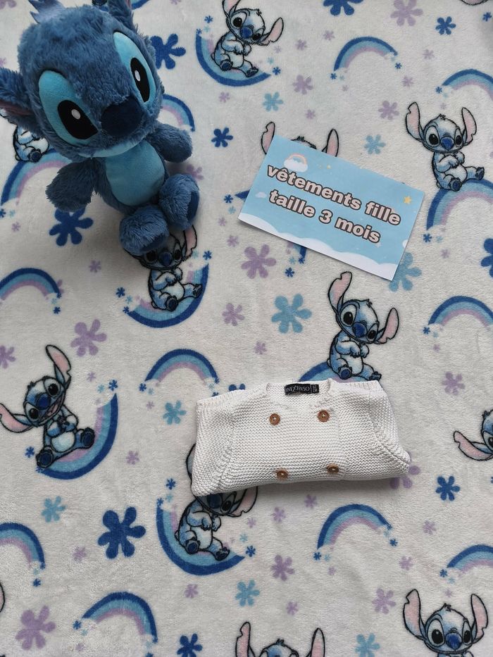 Gilet Mixte In extenso - 3 mois - crème - Etat: Excellent - photo numéro 5