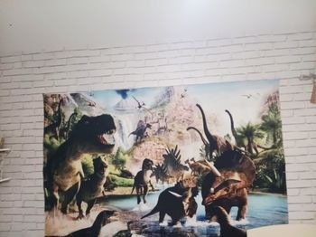 Toile tissus Dinosaures.