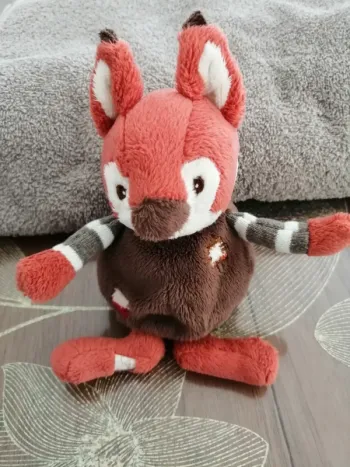 Bukowski Sweden Sos Doudou Renard Jumpy Orange Marron 15 Cm