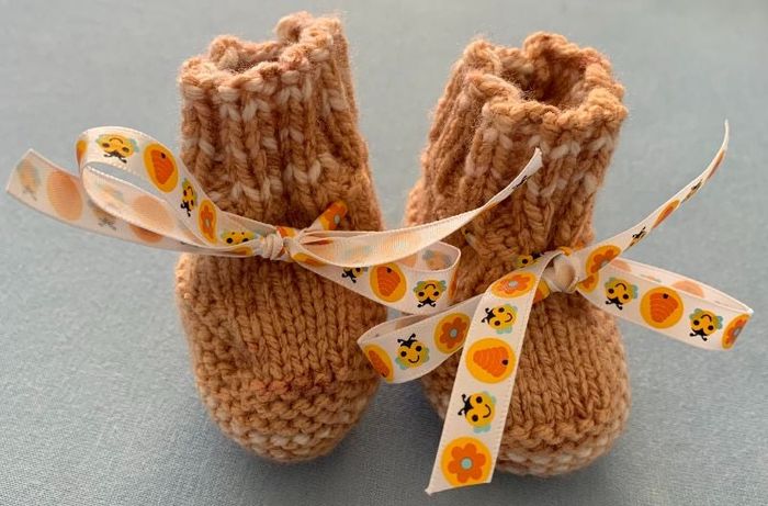 Chaussons au tricot 0-3 mois