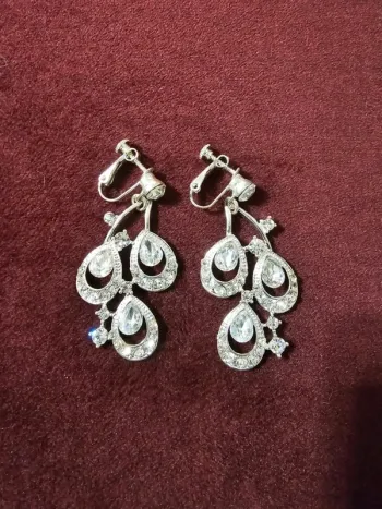 Boucles d'oreilles en cristal autrichien Blanc transparent