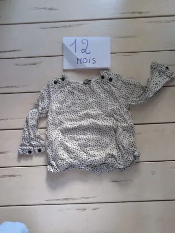 Tee shirt manches longues bébé fille 12 mois