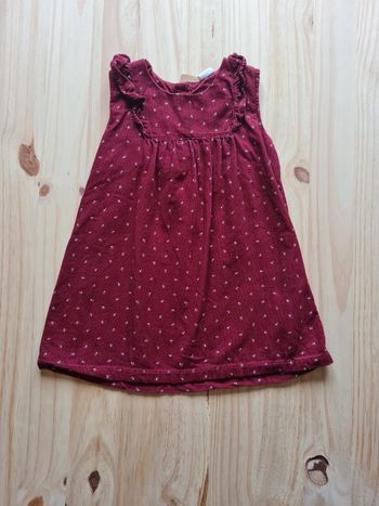 Robe velours H&M 12/18 mois 86cm