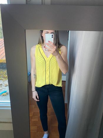 Débardeur Kiabi moutard de noir