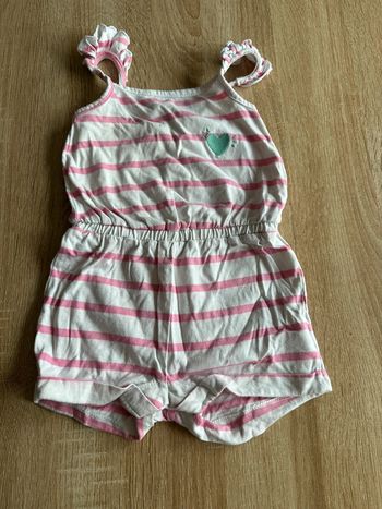 Combinaison short rose tape à l’œil