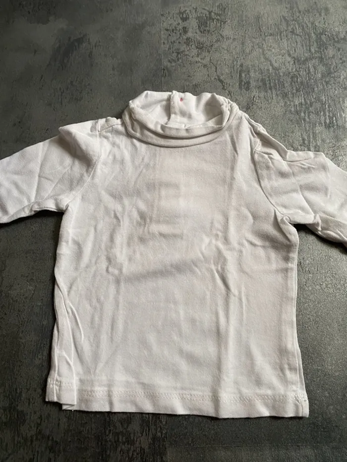 tee shirts 12 mois manches longues col roulé