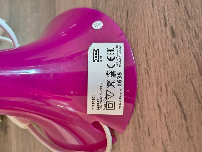 Lampe Ikea Lampan rose 40 w - photo numéro 3