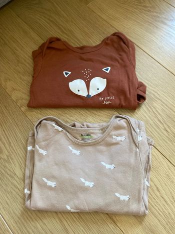 36 mois Lot de 2 bodys manches longues Kiabi