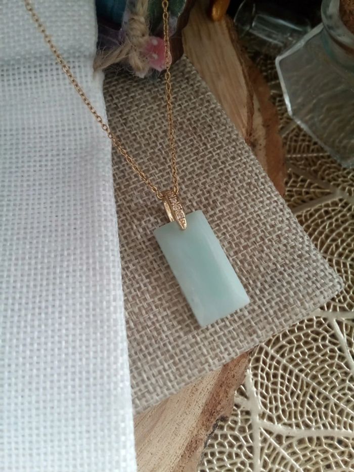 Collier pierre naturelle d'amazonite 🩵. - photo numéro 2