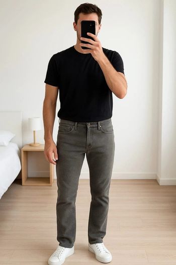 Pantalon  MCS cavalière gris taille 38.