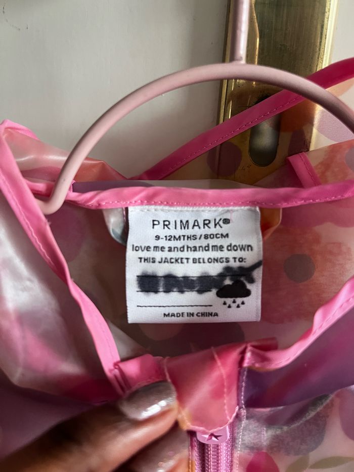 Ciré Imperméable transparent bébé fille motifs fleurs Taille 9-12mois Primark - photo numéro 5