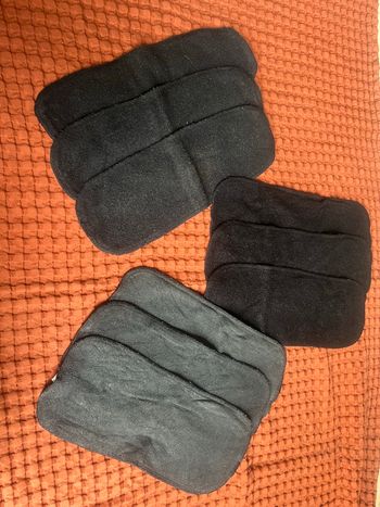 9 inserts noirs couches lavables