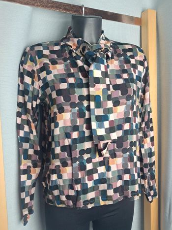 Cop copine haut blouse motifs vintage T.36 en tbe