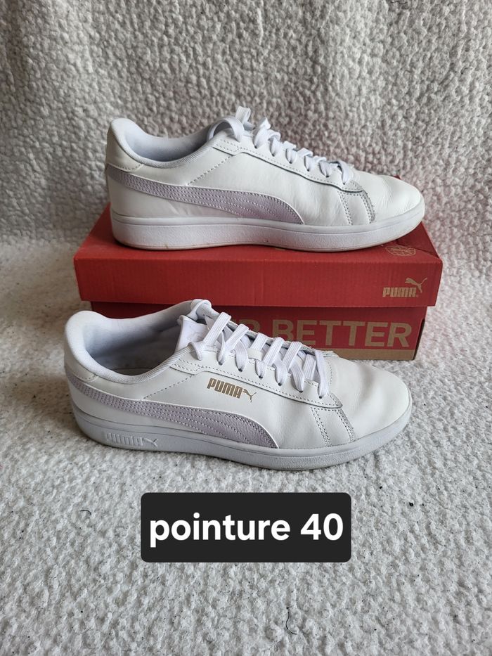 Basket puma Smash Blanche
