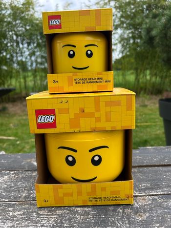 Lot de 2 boîtes de rangement Lego neuf