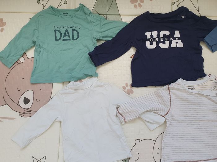 Lot mi-saison taille 12 mois (haut manches longues, pantalons, sweat) - photo numéro 2