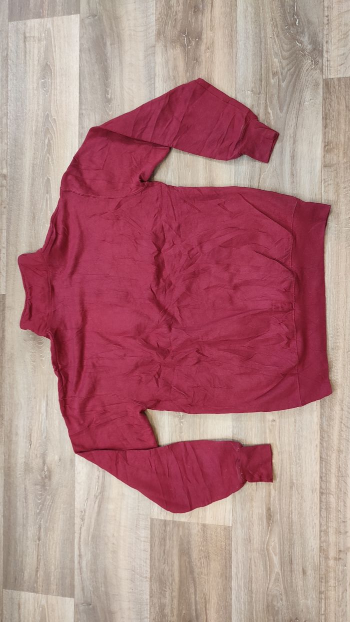 Vêtement homme Sweat zippé 1/4 Haut de sport rouge Champion taille L #Retrostreet - photo numéro 7