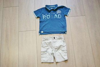 Ensemble short et polo. Garçon 24 mois. Marque Gemo