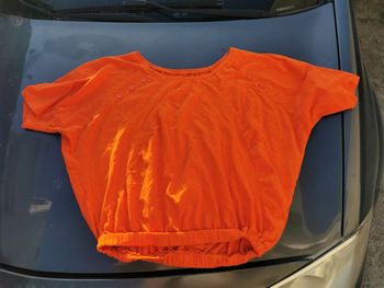 Tee shirt orange fluide