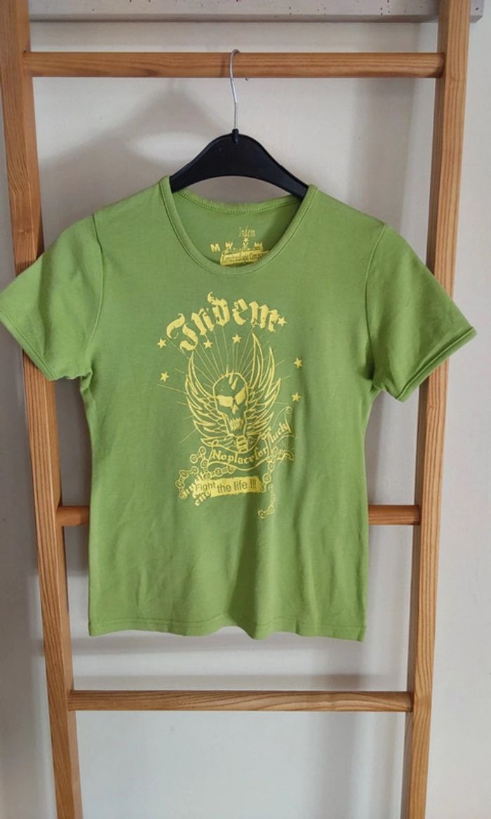 Tee shirt vert et imprimé jaune Komatrolgic Company T 38 - photo numéro 5