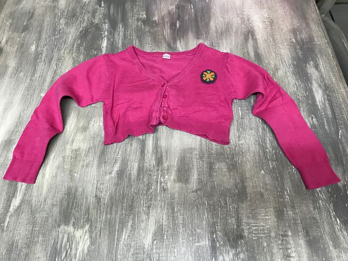 Gilet à boutons rose