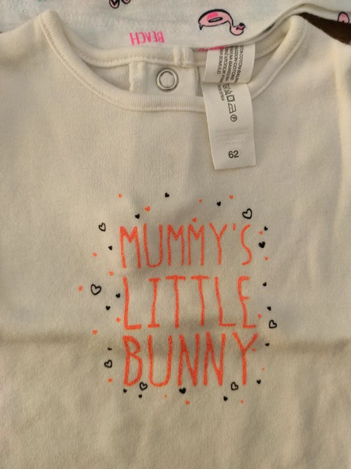 Lot t-shirt bébé fille 3 mois - photo numéro 4
